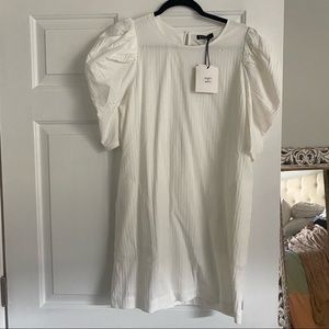 NWT Off White Puff Sleeve Shift Very J Sz M
